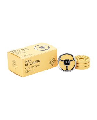 Aromatizator pentru masina cu 4 rezerve, Grapefruit Shores, Car Fragrance - MAX BENJAMIN